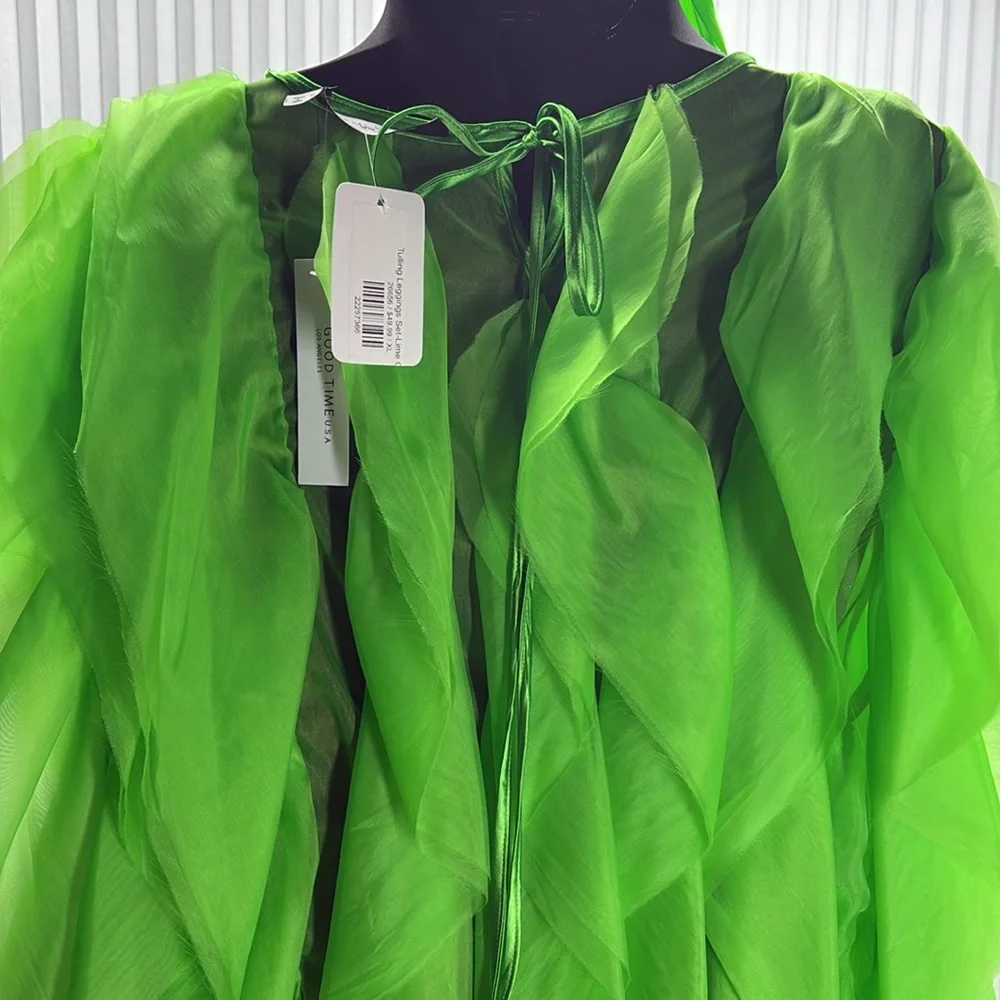 Vibrant Green Jumpsuit - Picture 3 of 13